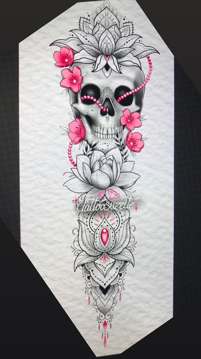 Girly Skull Tattoos Mexican Skull Tattoos Skull Tattoo Flowers Skull