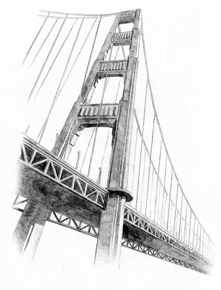 Golden Gate Bridge Tattoo Drawing