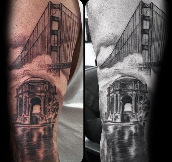 Golden Gate Bridge Tattoo San Francisco California Bridge Tattoo