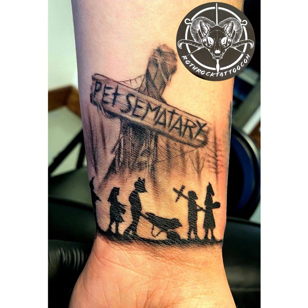 Gorgeous Black White Horror Movie Tattoos Horror Movies Pet Sematary