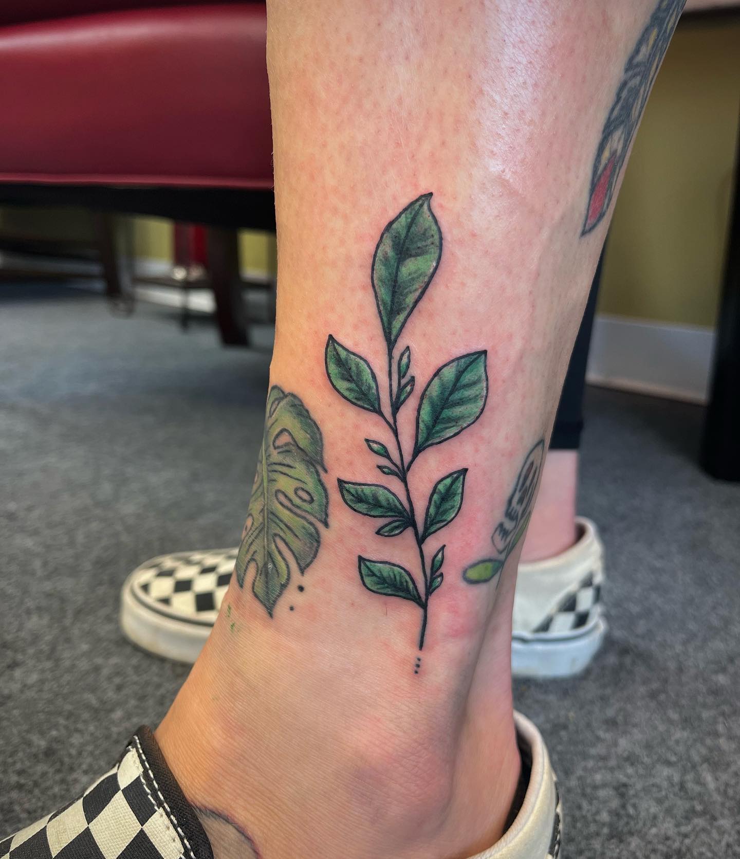 Gorgeous Green Leaves Tattoo Tattoogrid Net