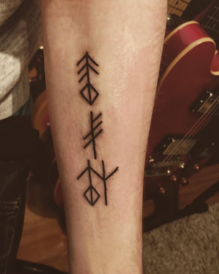 Got My First Ink This Week 3 Modern Bind Runes Of T Nlist Music G Fa