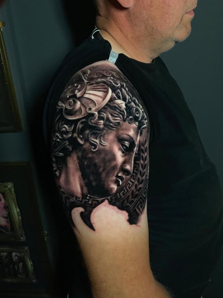 Greek God Tattoo By Edoardo Limited Availability At Holy Grail Tattoo