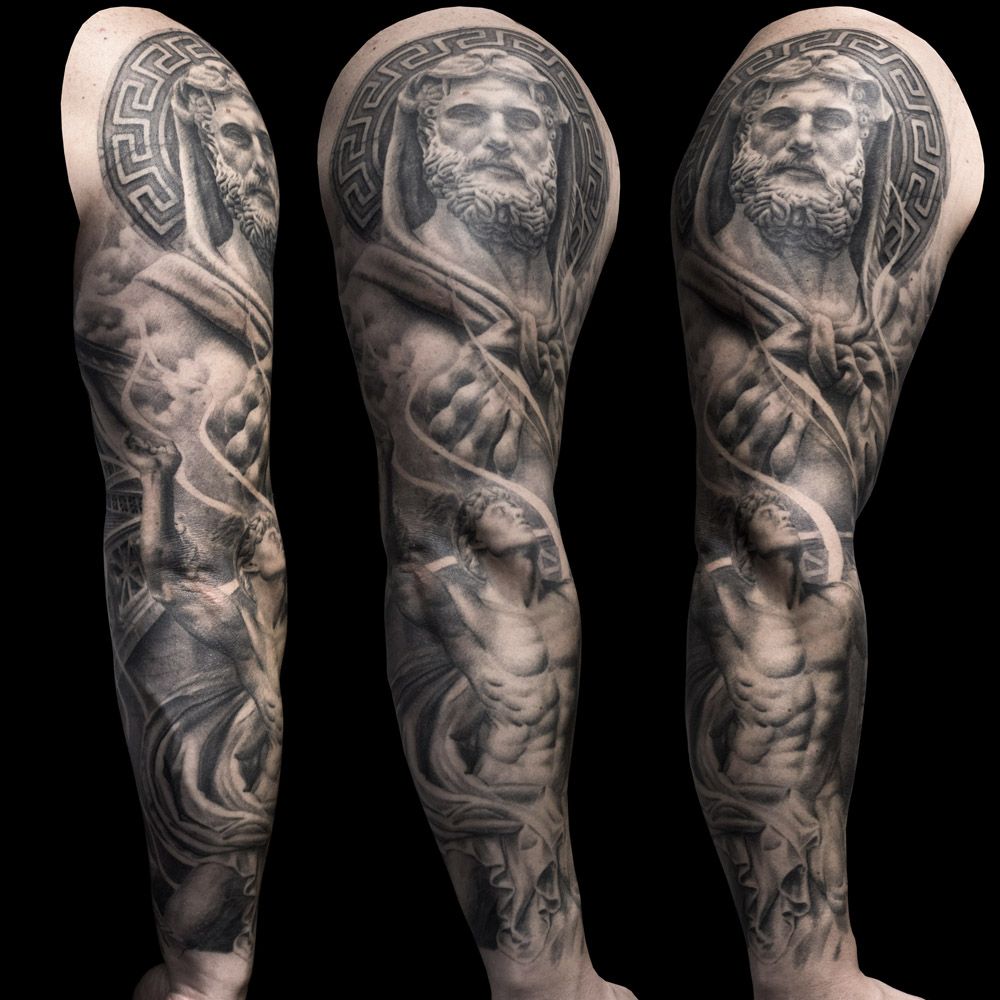 5 Stunning Greek God Tattoo Sleeve Designs You'll Love