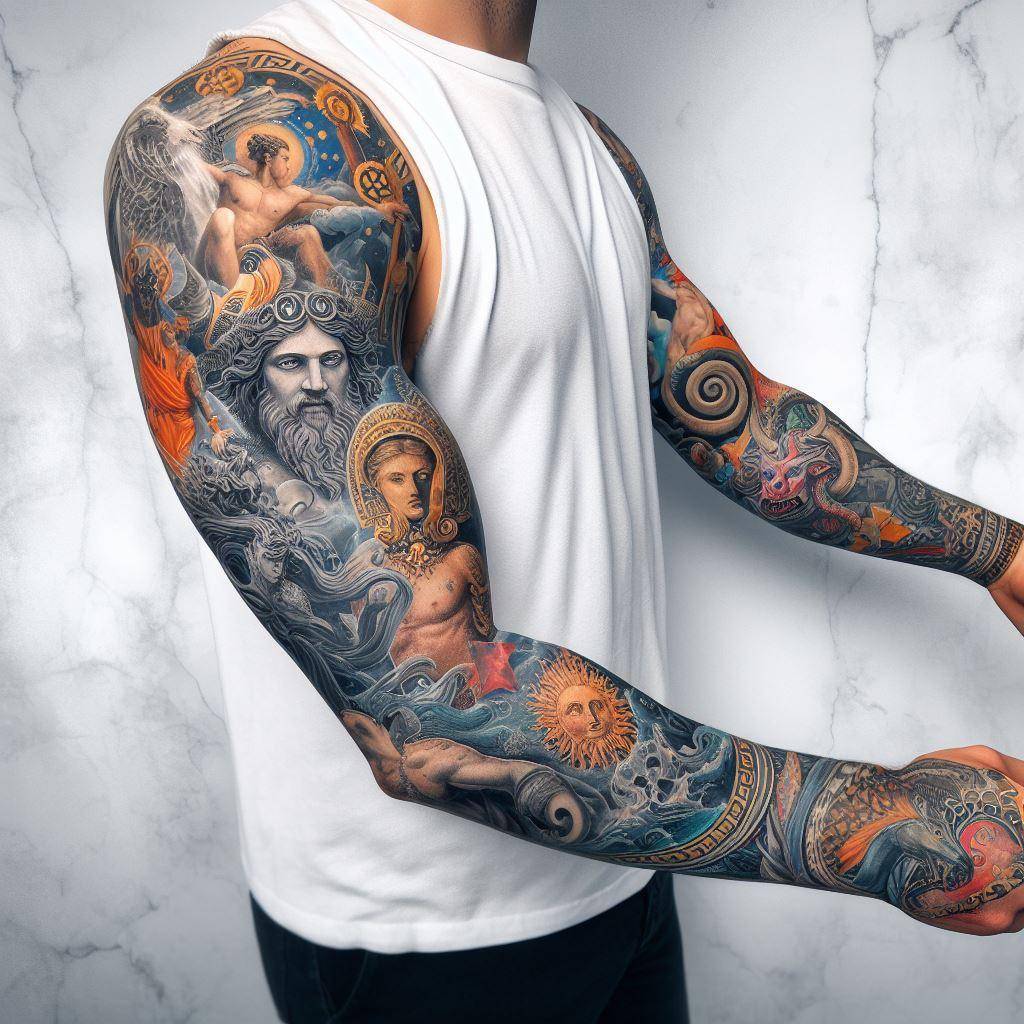 Greek Mythology Sleeve By Justin T At Skin Design Las Vegas Nv