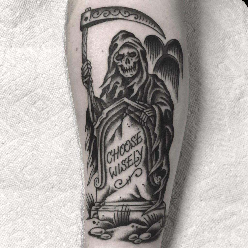 5 Unique Grim Reaper Tattoo Stencil Ideas