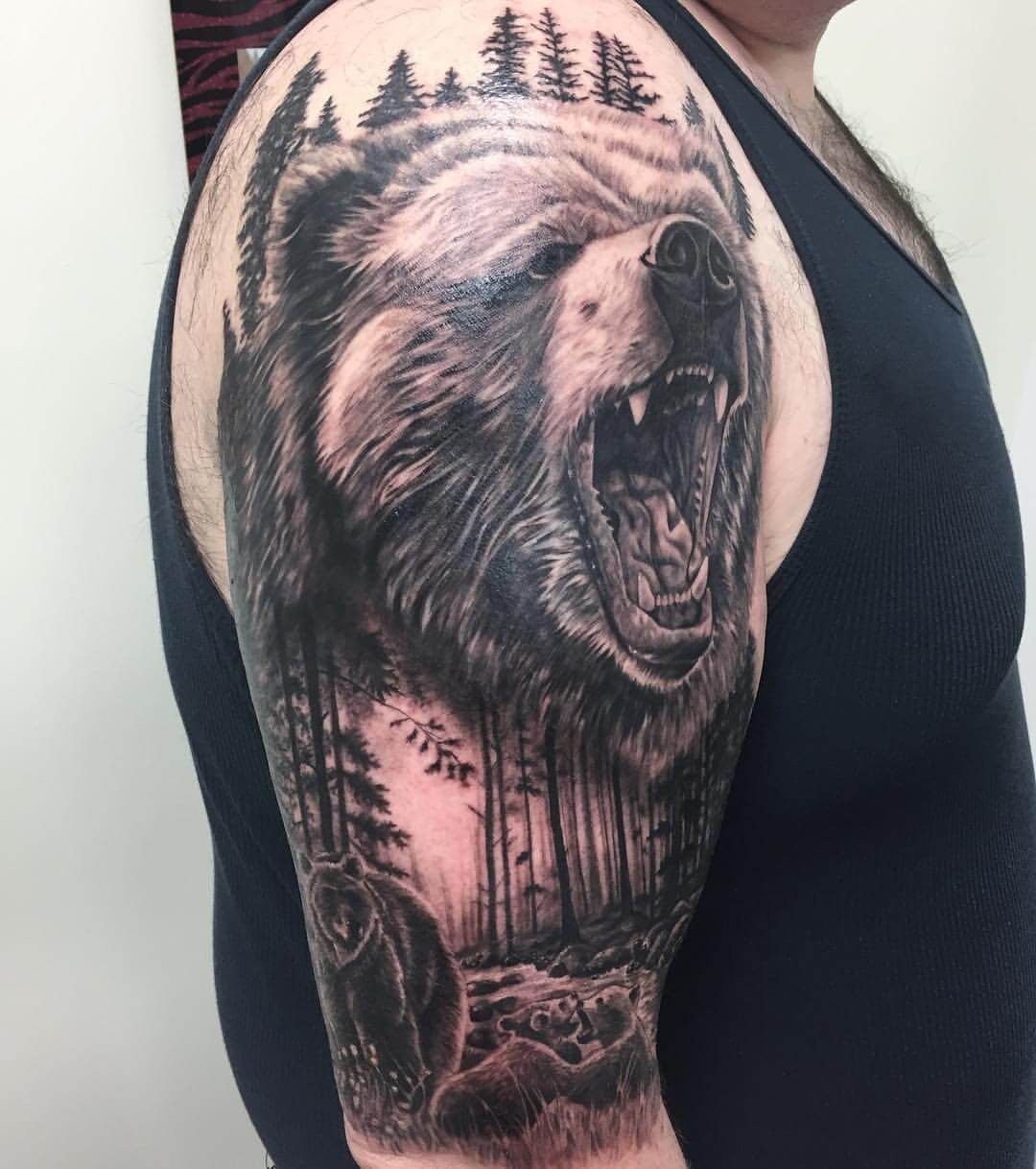 Grizzly Bear Tattoos Designs Ideas And Meaning Tattoos For You