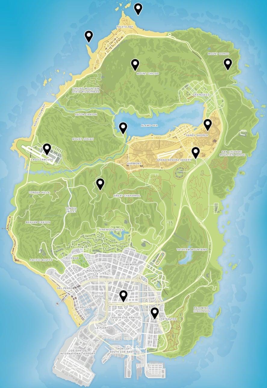 Gta 5 Secret Locations Guide Weplay