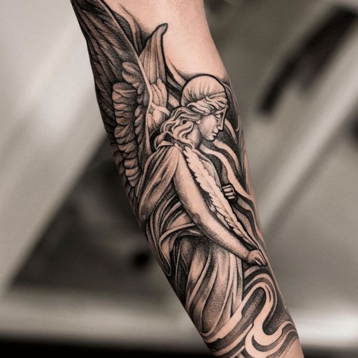 Guardian Angel Tattoo Dark Tattoos For Men Guardian Angel Tattoo Angel Tattoo Designs