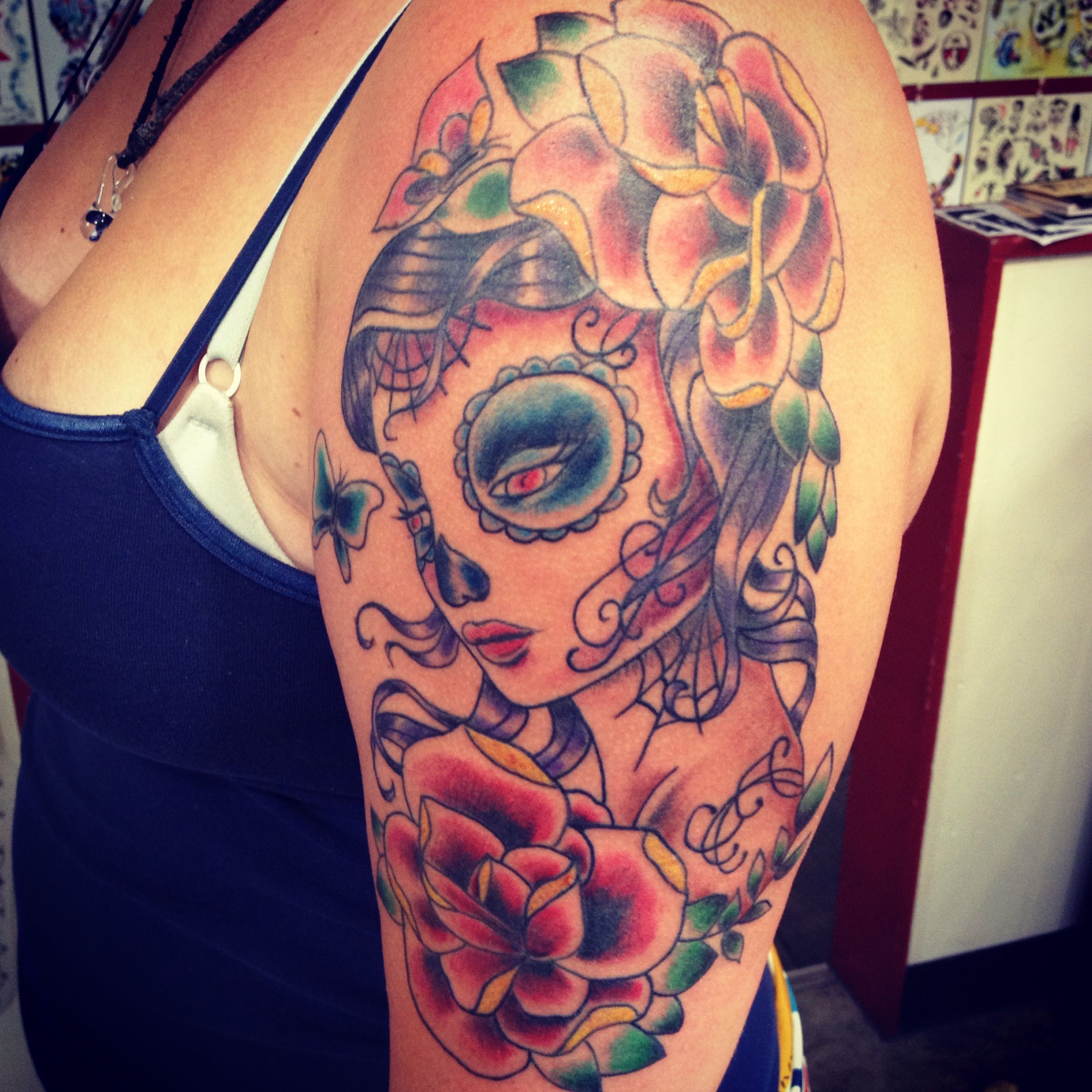 Gypsy Skull Tattoo Brian Fuentes