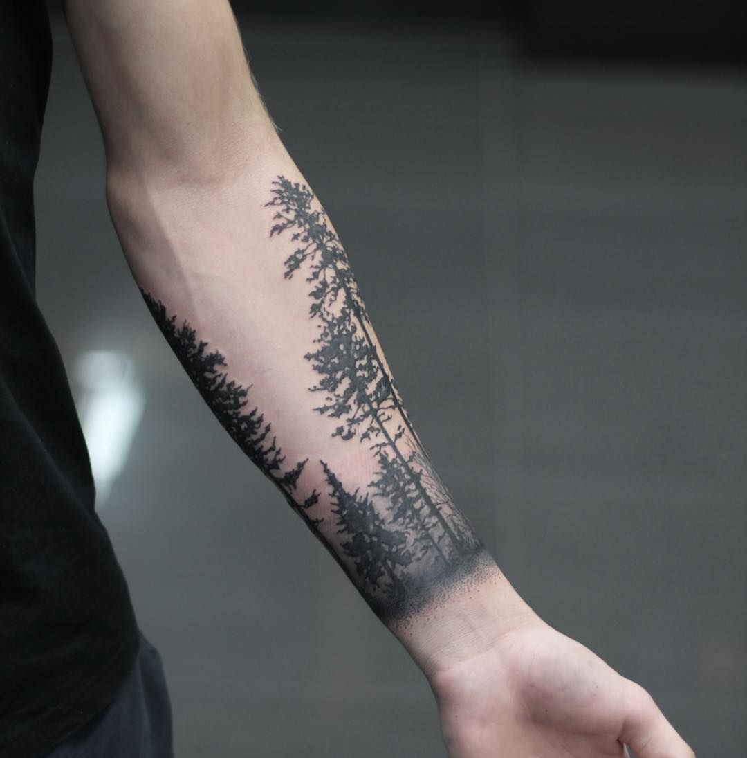 Half Arm Forest Tattoo Ideas: Nature's Ink Masterpiece