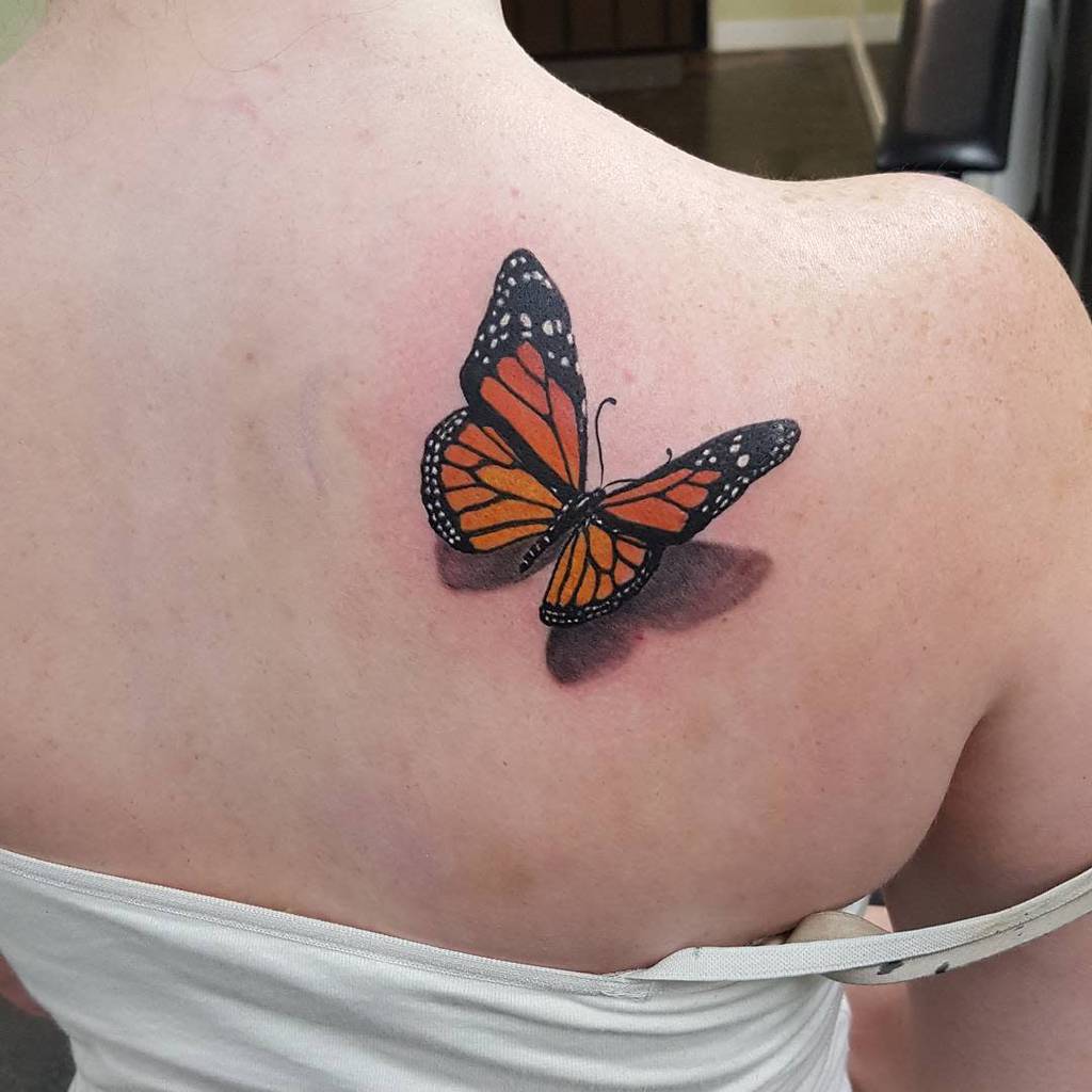 Half Floral Monarch Butterfly For Karly Tattoos Butterfly Tattoos For Women Butterfly