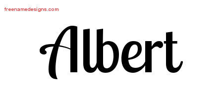 Handwritten Name Tattoo Designs Albert Free Download Free Name Designs