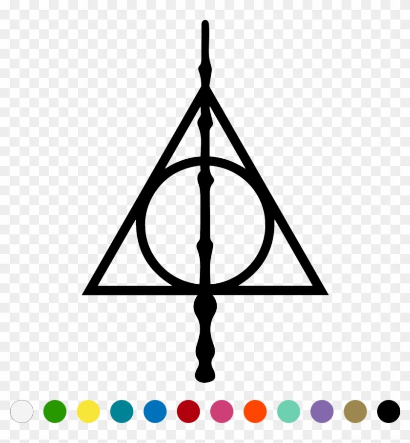 Harry Potter Deathly Hallows White Sand Triangle Potterhead