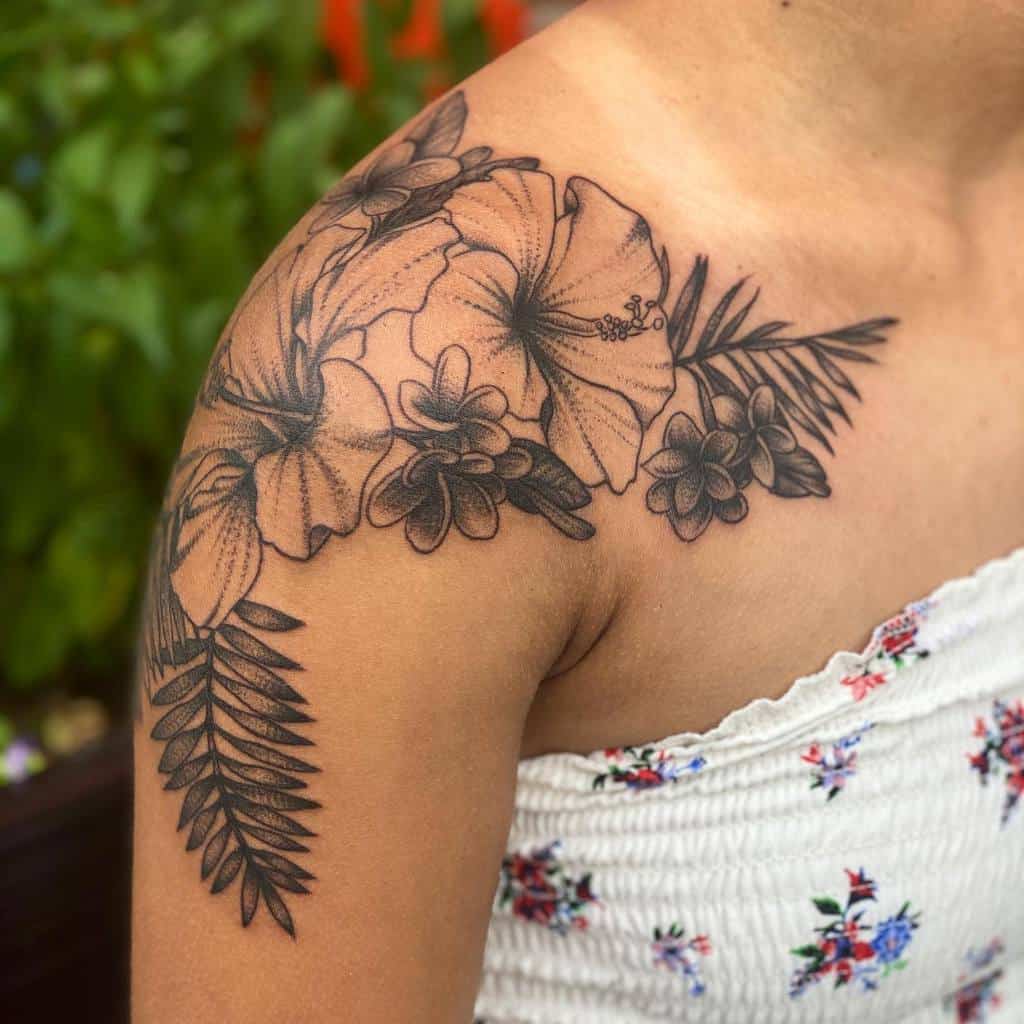 Hawaiian Flower Tattoo Ideas