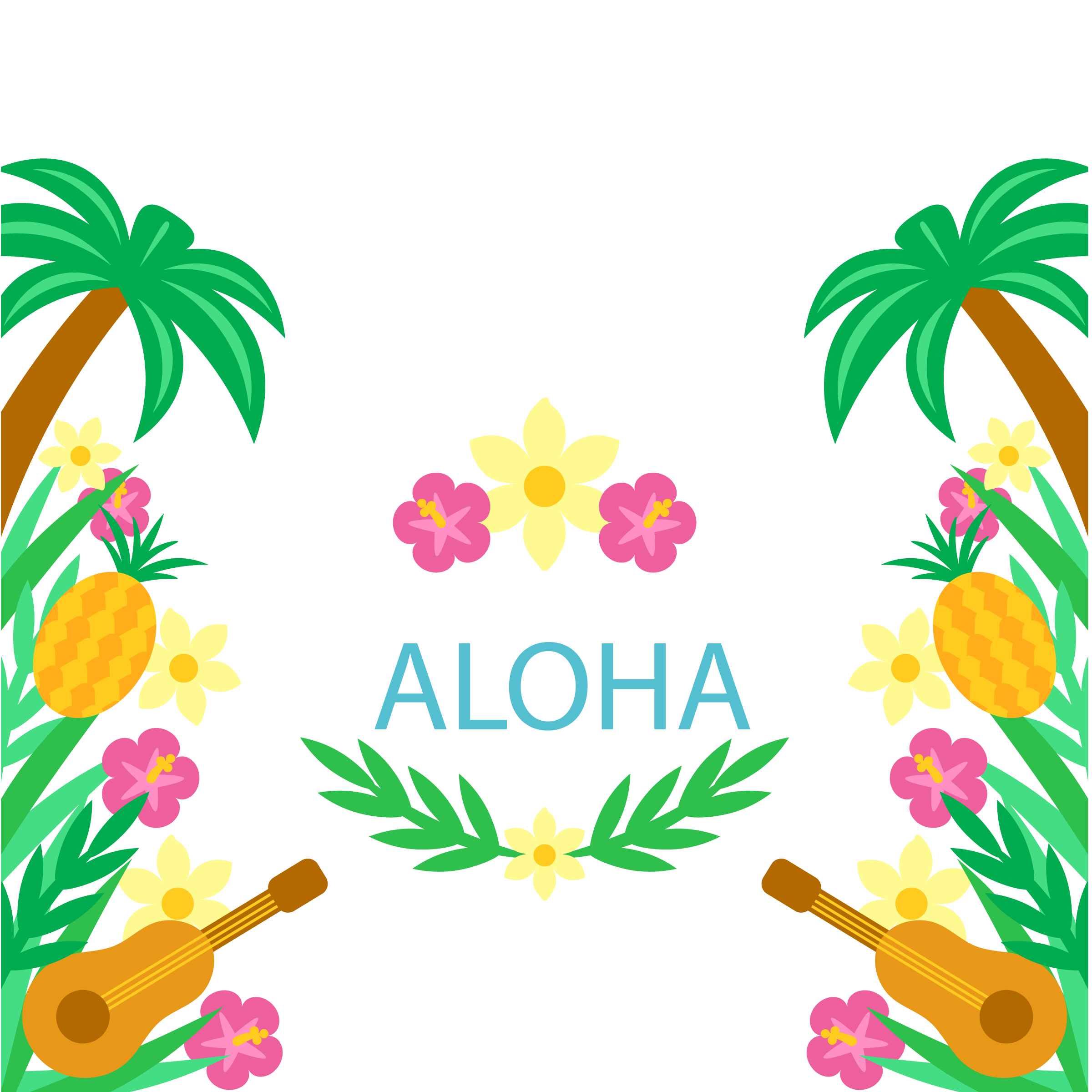 Hawaiian Luau Aloha Flower Png Pic Png Mart