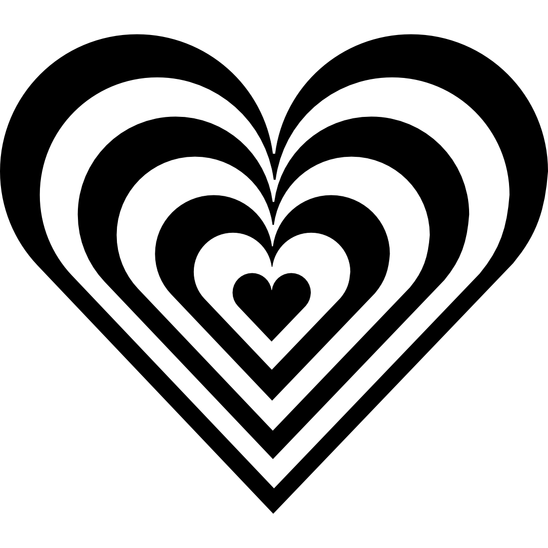 Heart Clipart Free Black And White