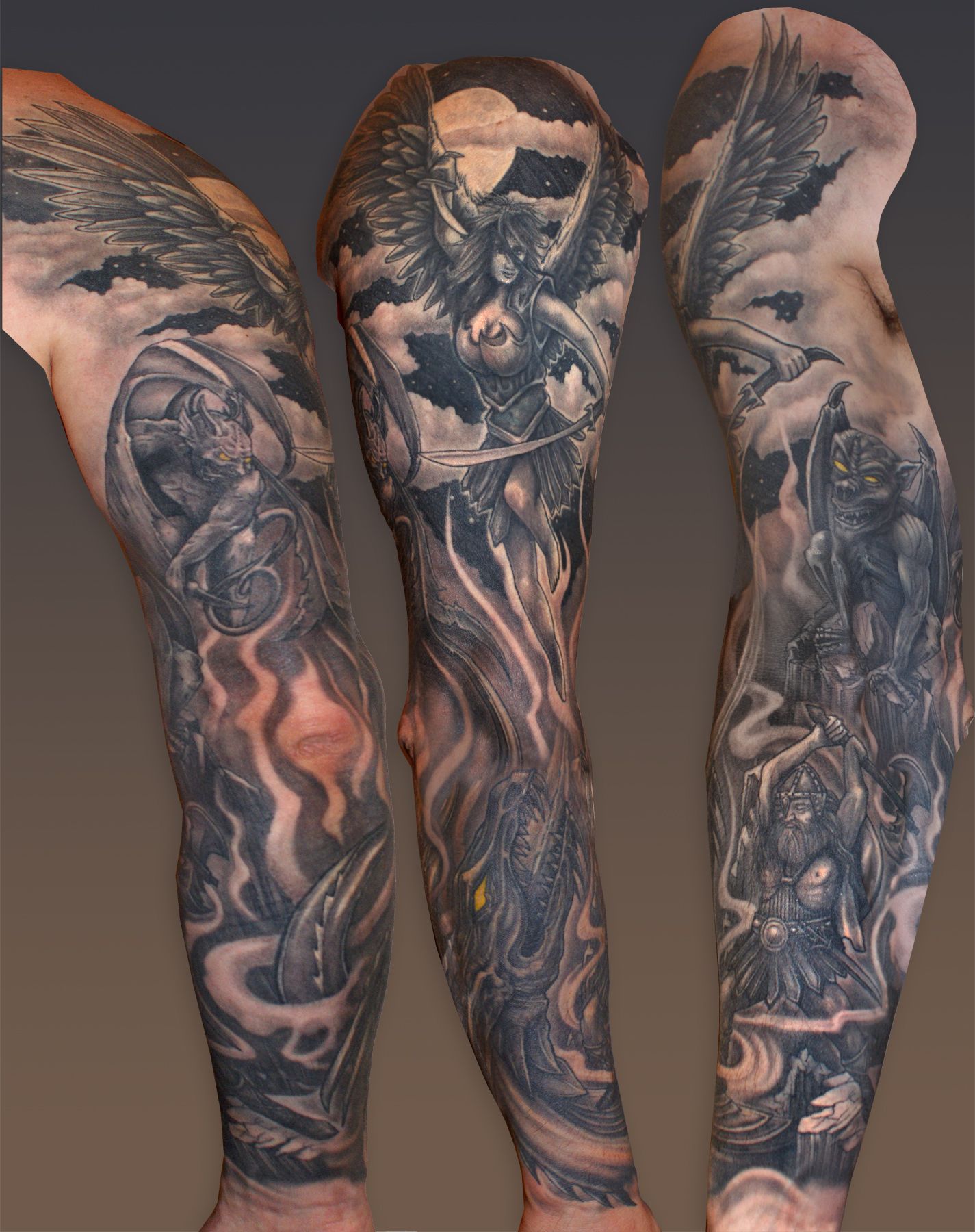 Heavenly and Hellish Ink: Tattoo Sleeve Designs