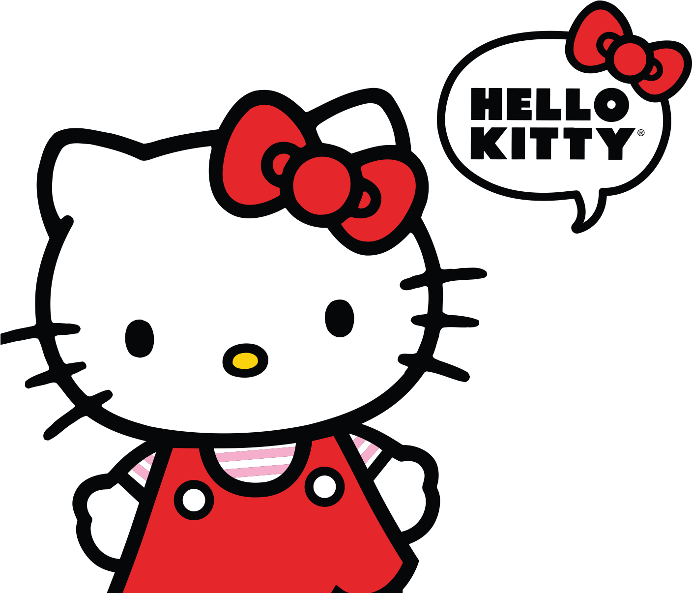 Hello Kitty Set1 Round Red Hello Kitty Analog Watch Png Pngegg