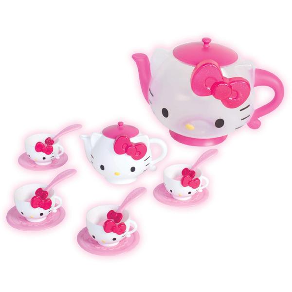 Hello Kitty Tea Party Set With 15 Play Pieces Walmart Com