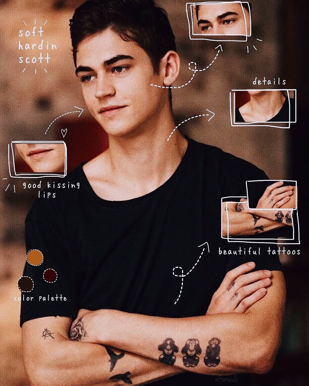 Hero Fiennes Tiffin Tattoos Real