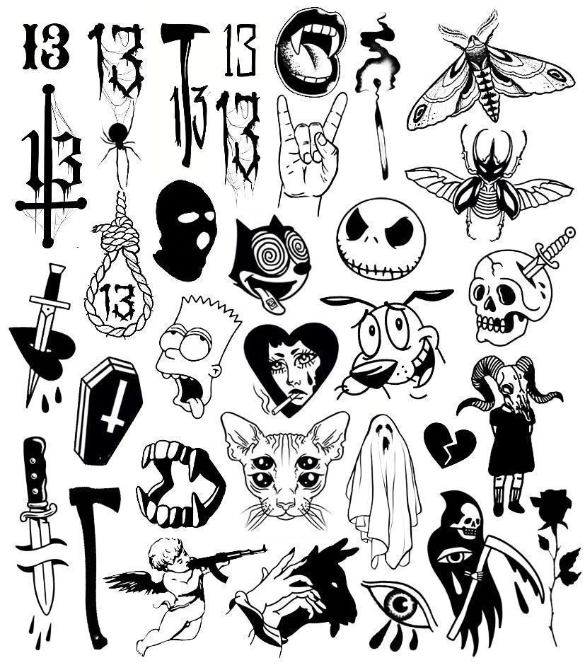 How To Create Tattoo Flash Art 25 Free Designs Tattooing 101