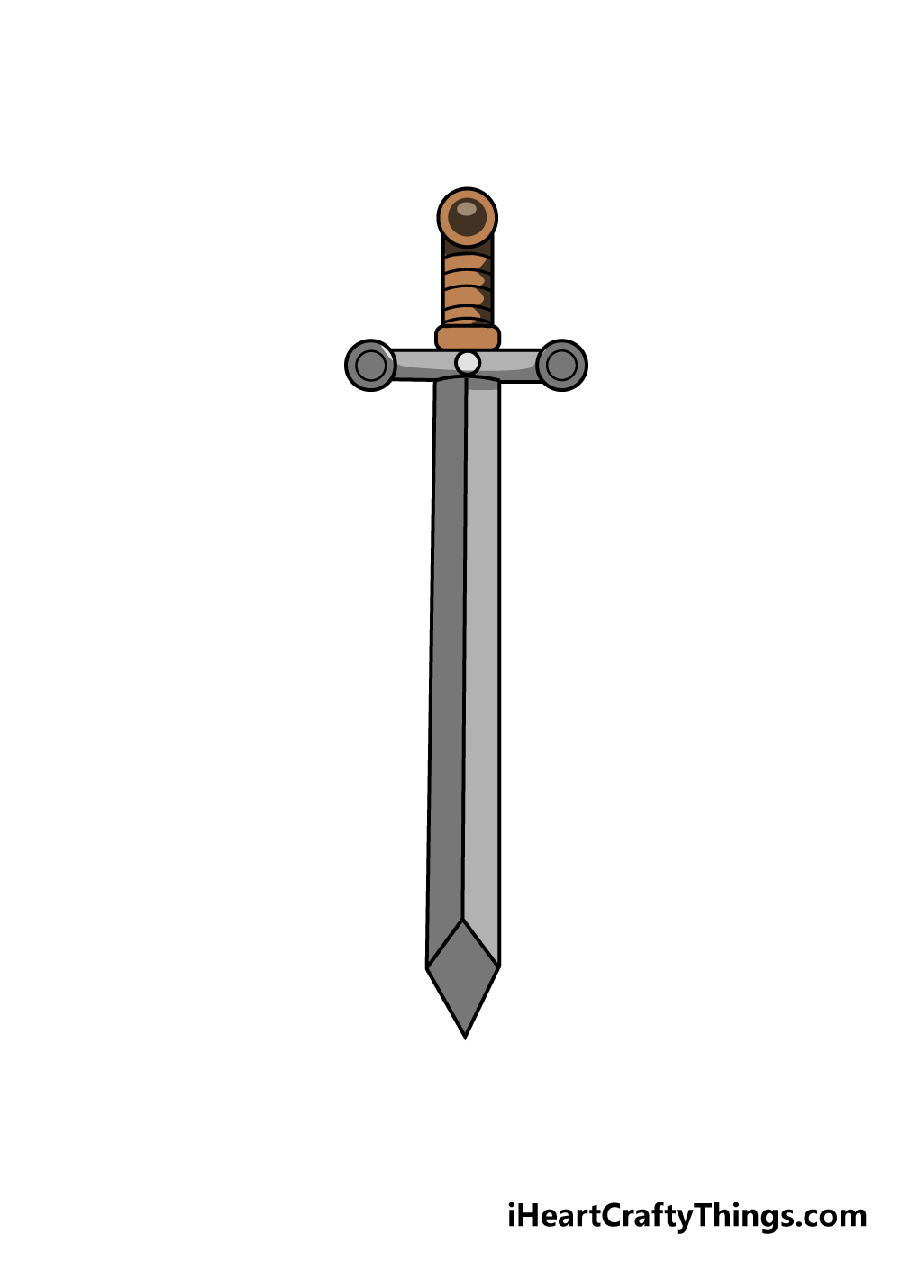 How To Draw A Sword Easy Drawing Guides