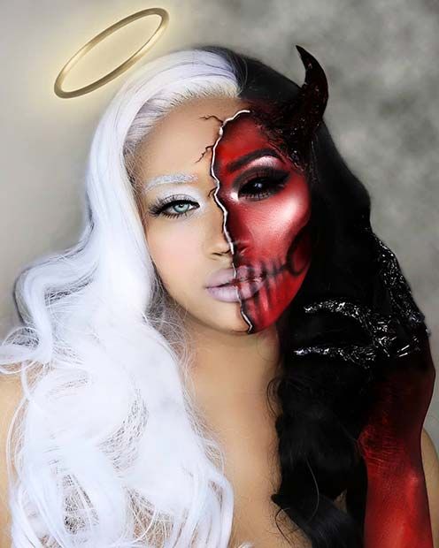 How To Make A Half Angel Half Devil Halloween Costume