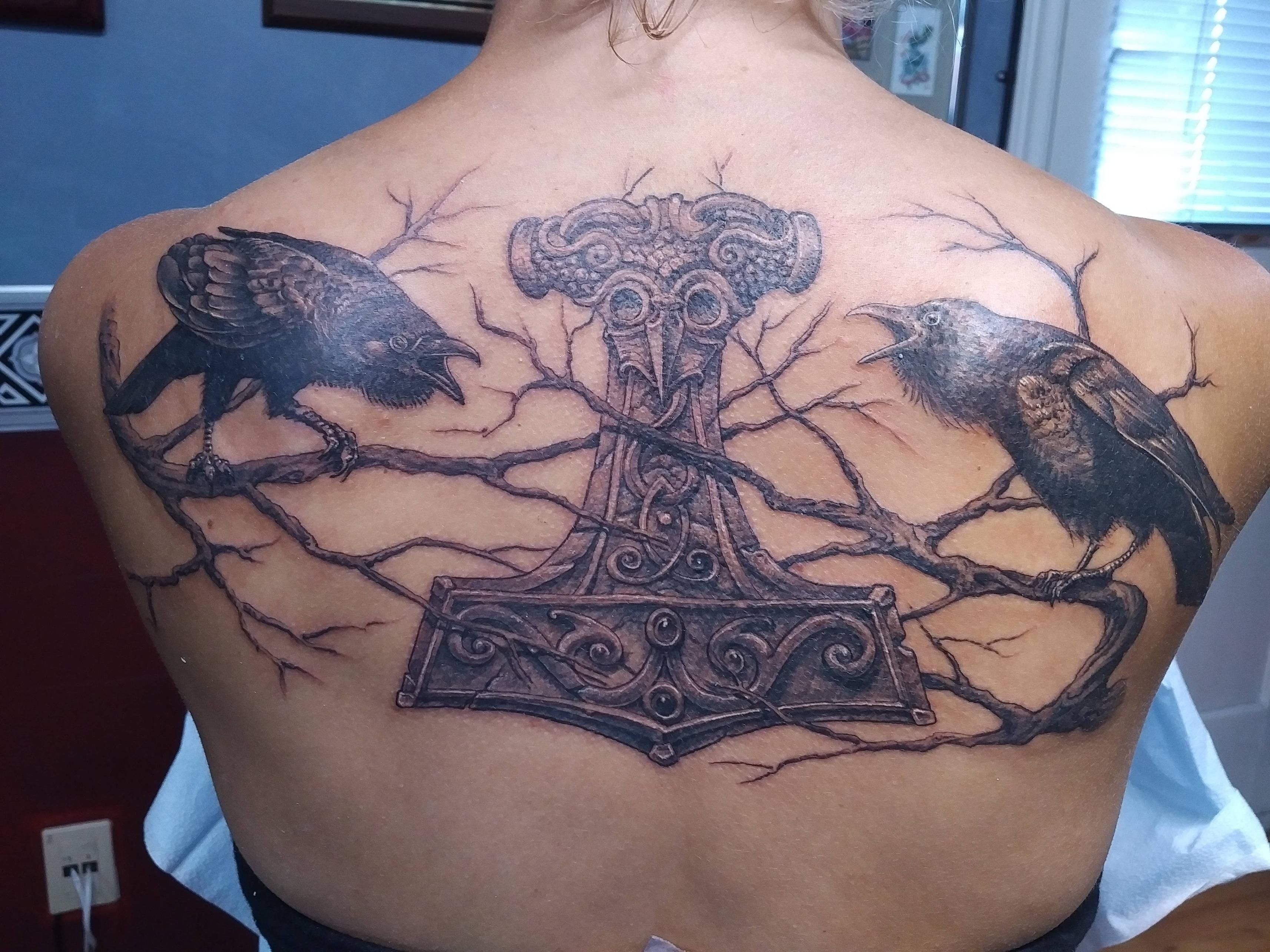 Huginn And Muninn Tattoos