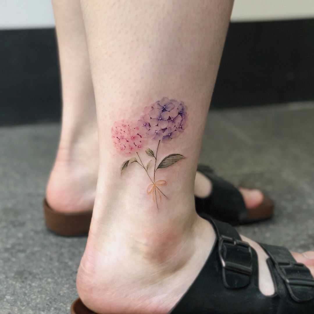 Hydrangea Tattoo 60 Beautiful Ideas And Their Meanings