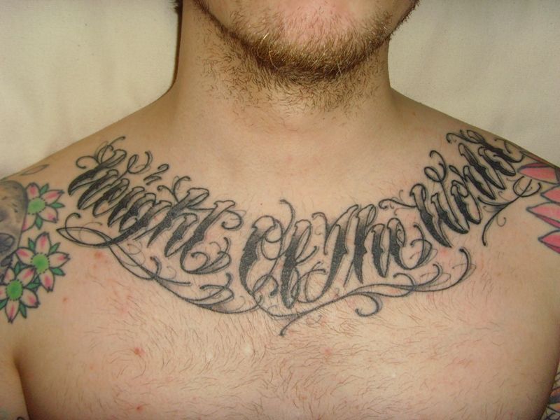 I Want To A Bible Verse Tattooed Across My Chest Like This Chest