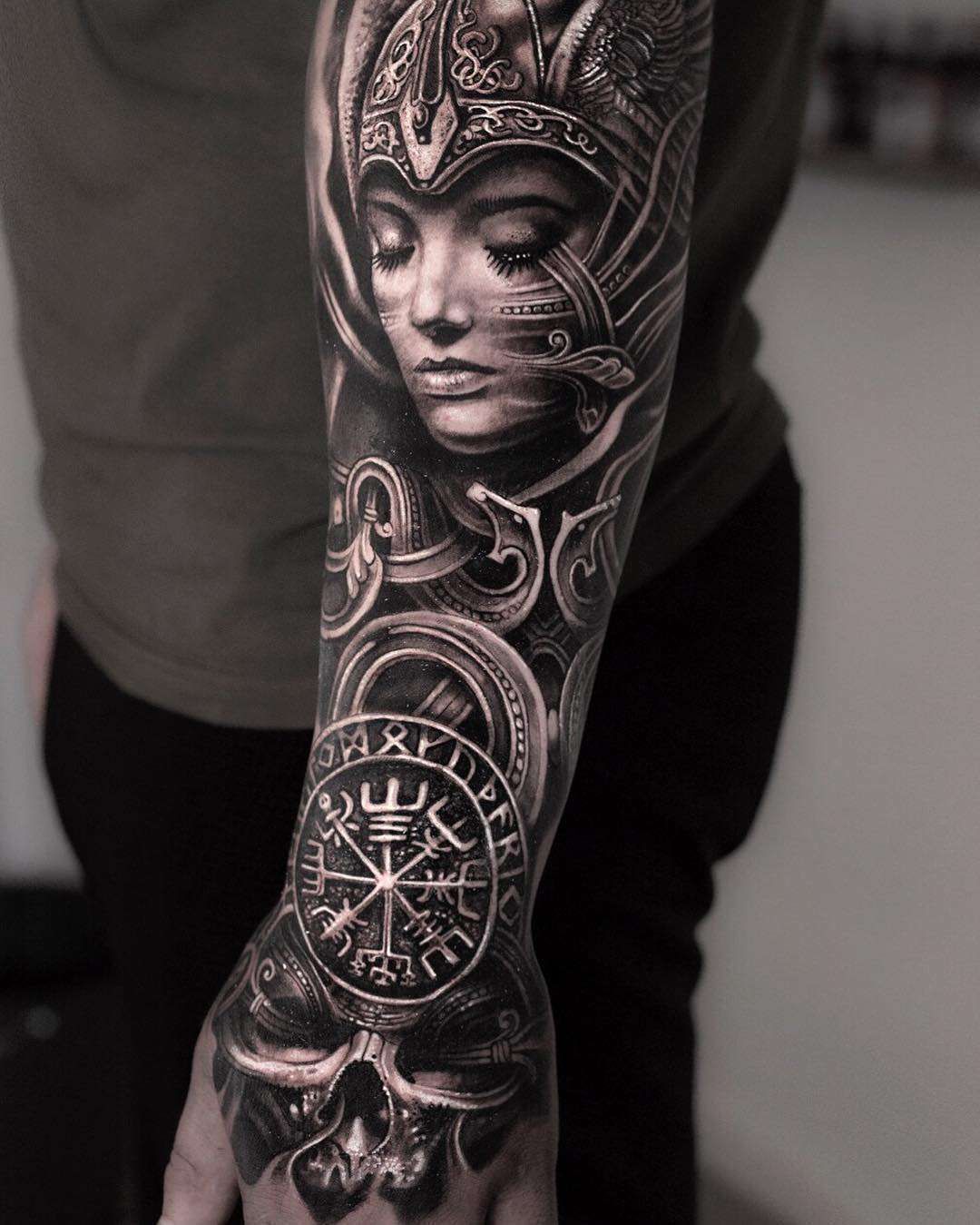 Ideas For Viking Tattoos Viking Tattoo Sleeve Valkyrie Tattoo Warrior Tattoos