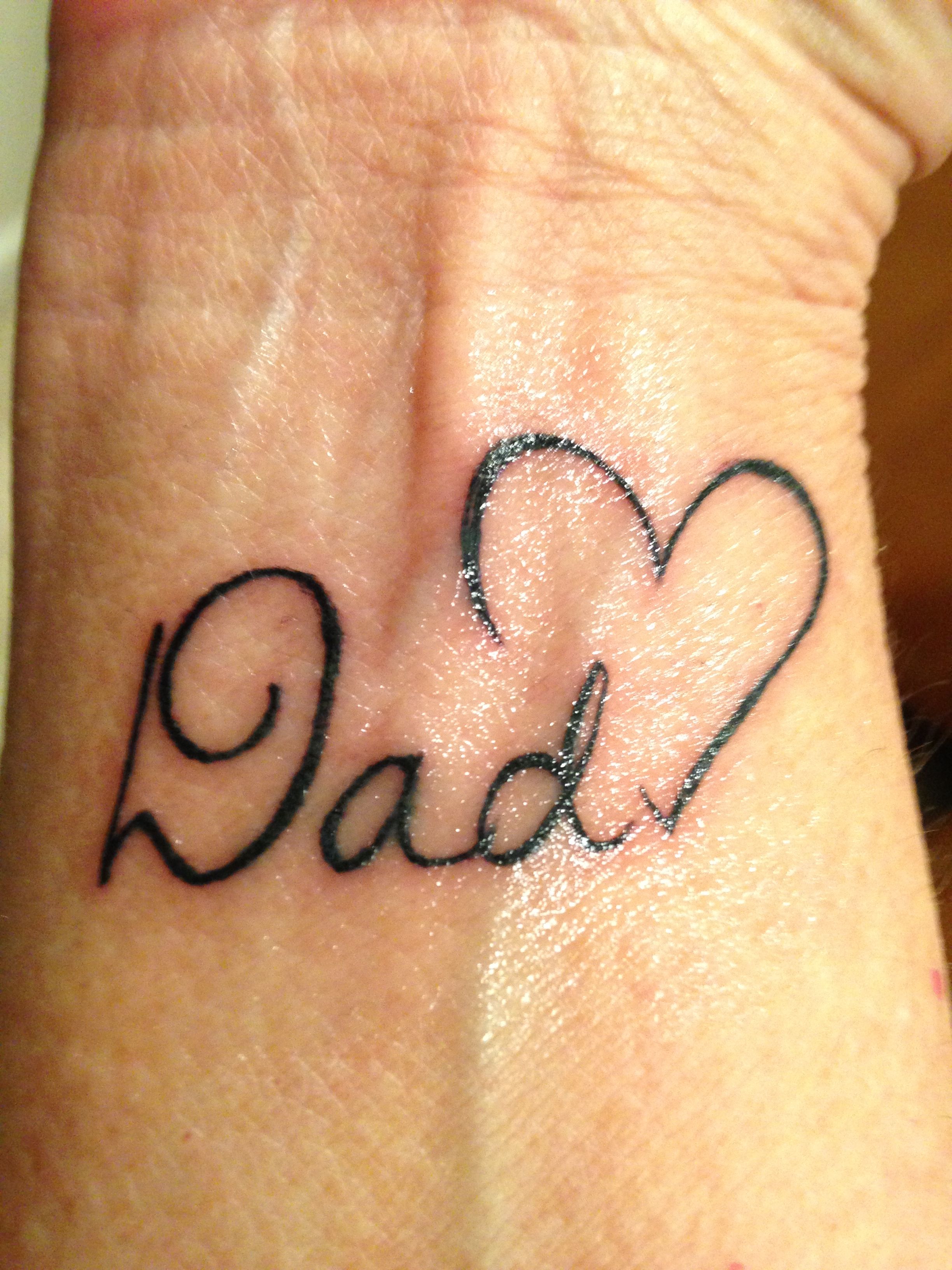 In Memory Of My Dad Tattoos For Dad Memorial Tattoos For Daughters