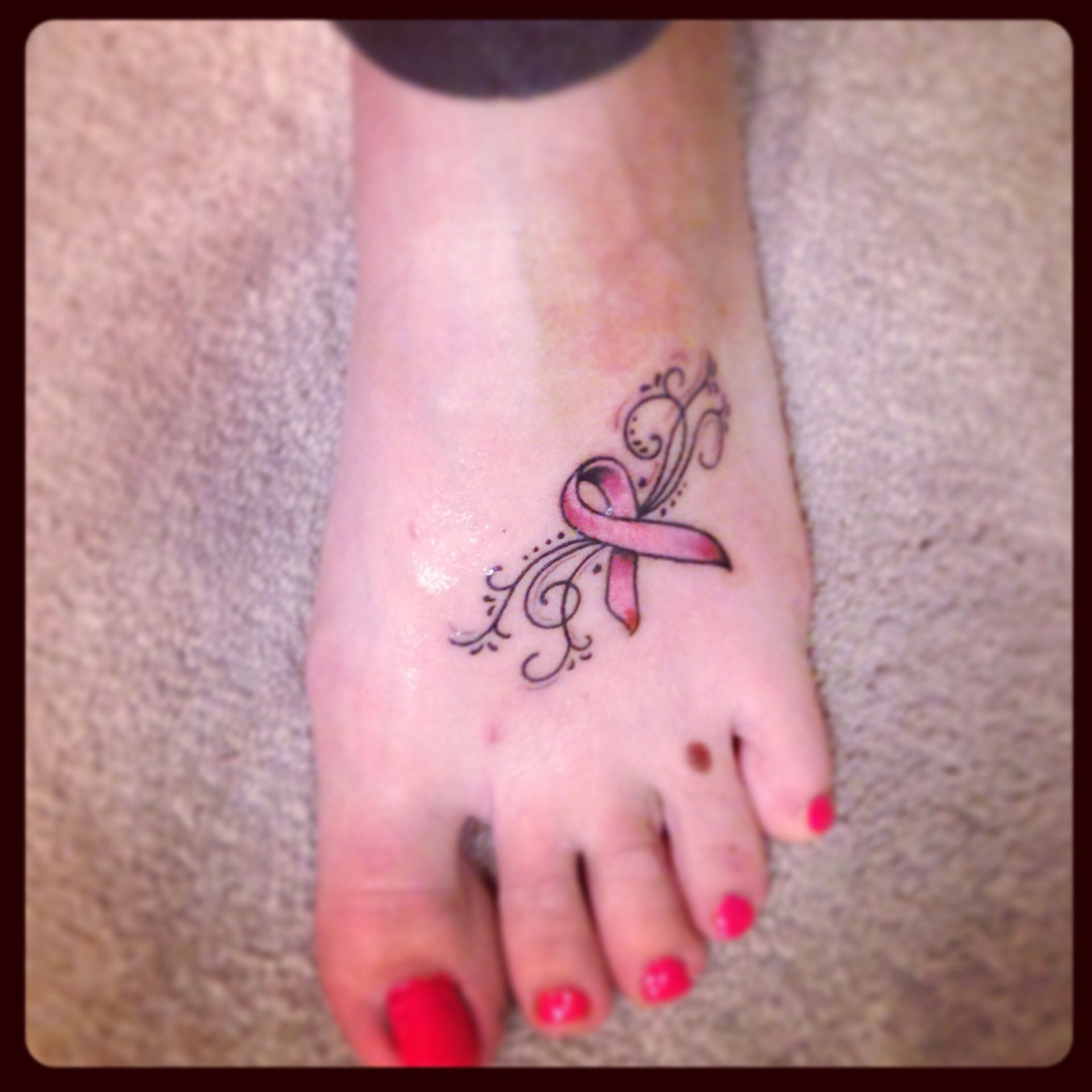 In Purple Cancer Survivor Tattoo Cancer Awareness Tattoo Breast Cancer Awareness Awareness