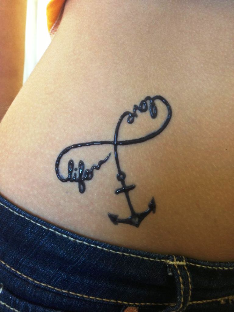 Infinity Anchor Tattoo Designs