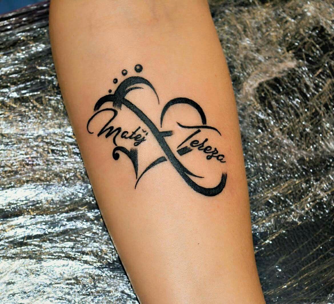 5 Beautiful Infinity Heart Tattoo Name Ideas