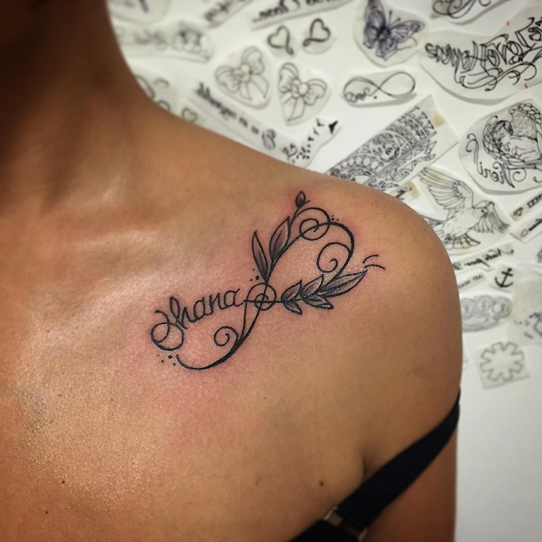 Infinity Name Tattoo With Meaningful Quotes