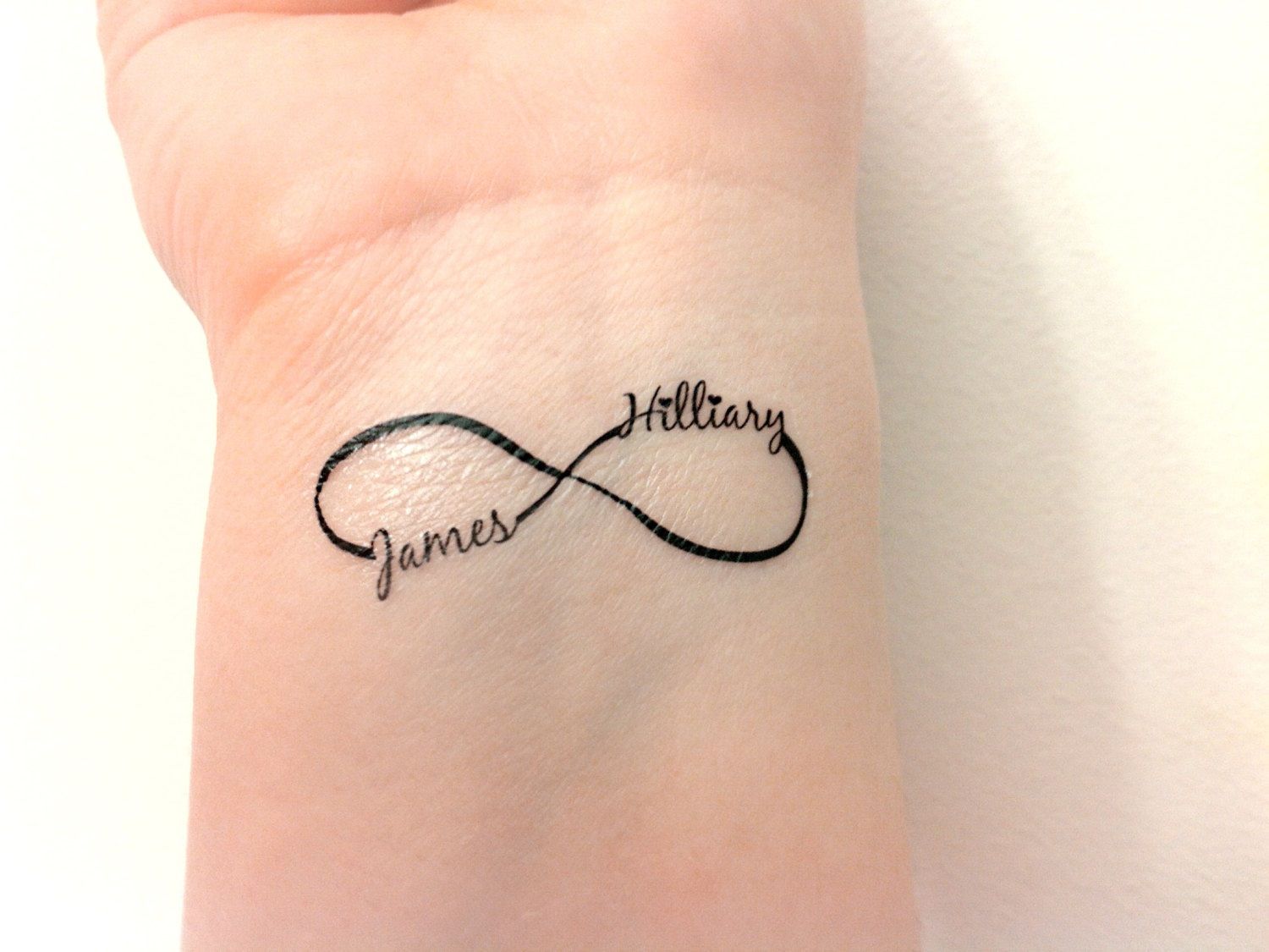 Infinity Symbol Tattoos: Personalized with Names