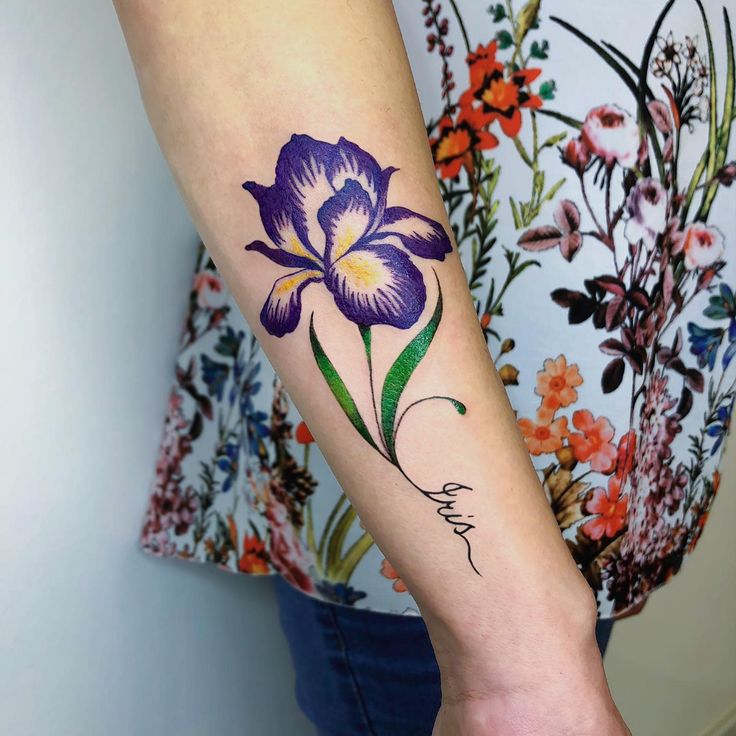 Iris Flower Tattoo Designs Best Flower Site