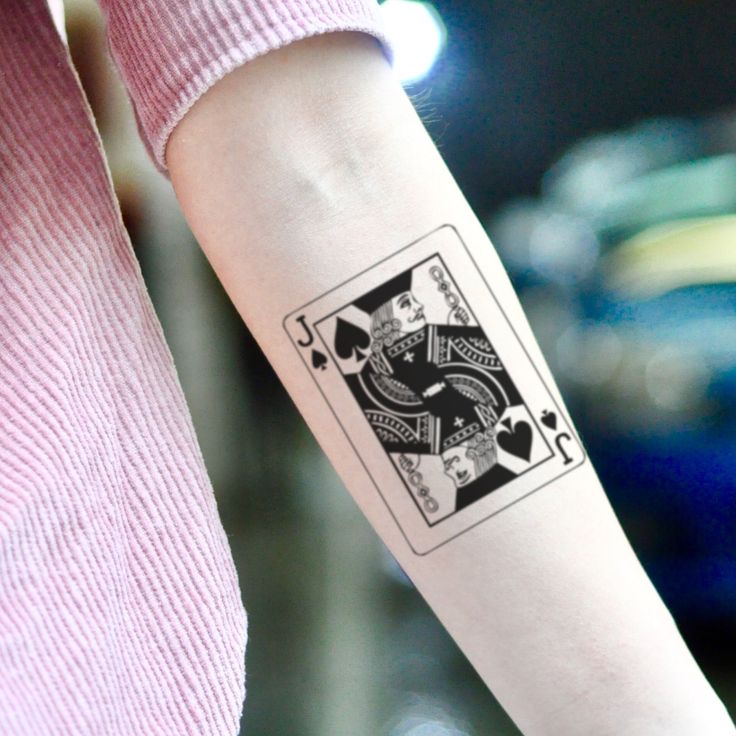 Jack Playing Card Tattoo: Ace of Ink Designs