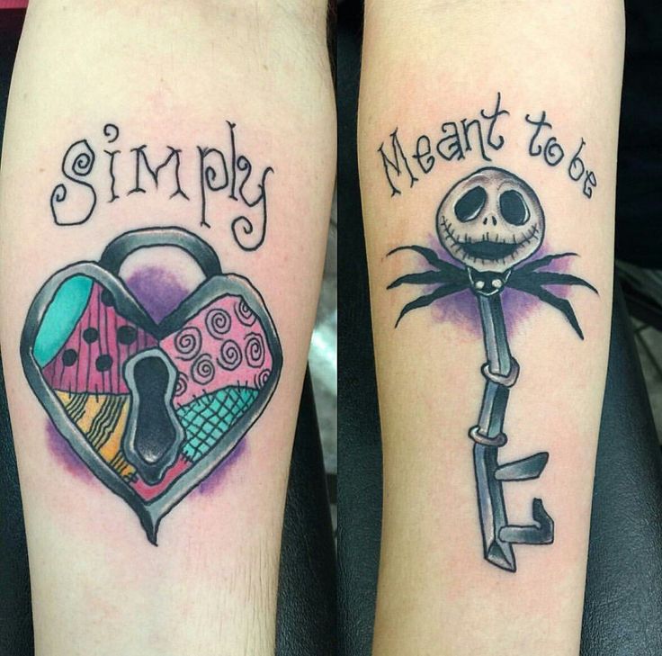 Jack Skellington And Sally Couple Tattoo Google Search Disney