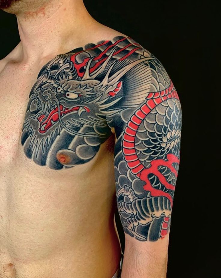 Japanese Dragon Half Sleeve Tattoos Google Search Instagram Likes