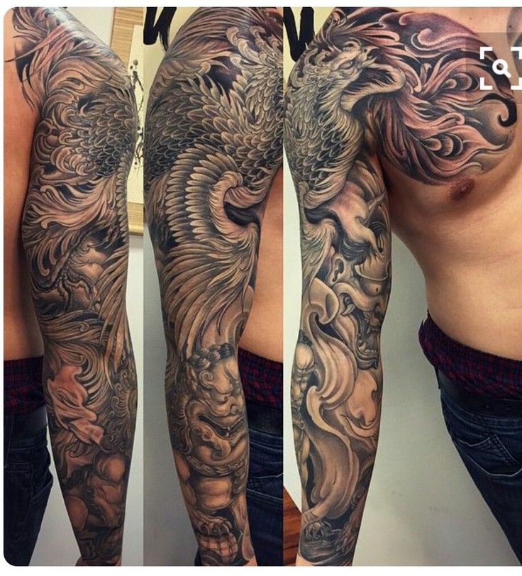 Japanese Full Sleeve Phoenix Tattoo Sleeve Bird Tattoo Sleeves Phoenix Tattoo For Men