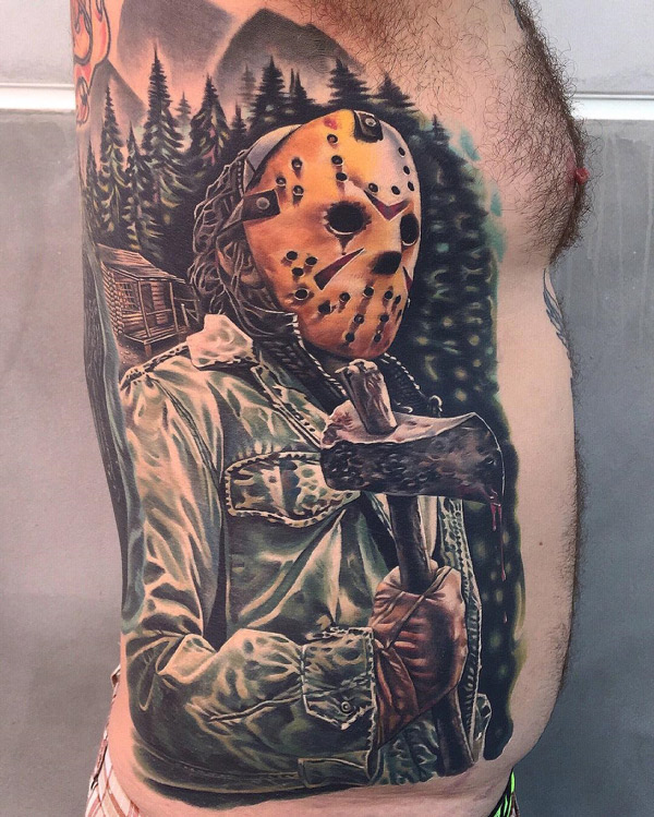 Jason Voorhees Mask Tattoo: Unveiling the Horror Ink