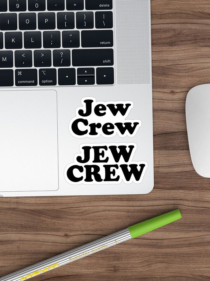 Jew Crew Sticker By Madedesigns Cute Laptop Stickers College