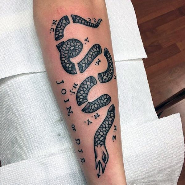 Join or Die Snake Tattoo: Symbolism and Design Tips