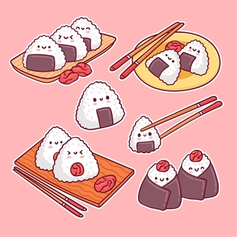 Kawaii Japanese Onigiri Tattoo