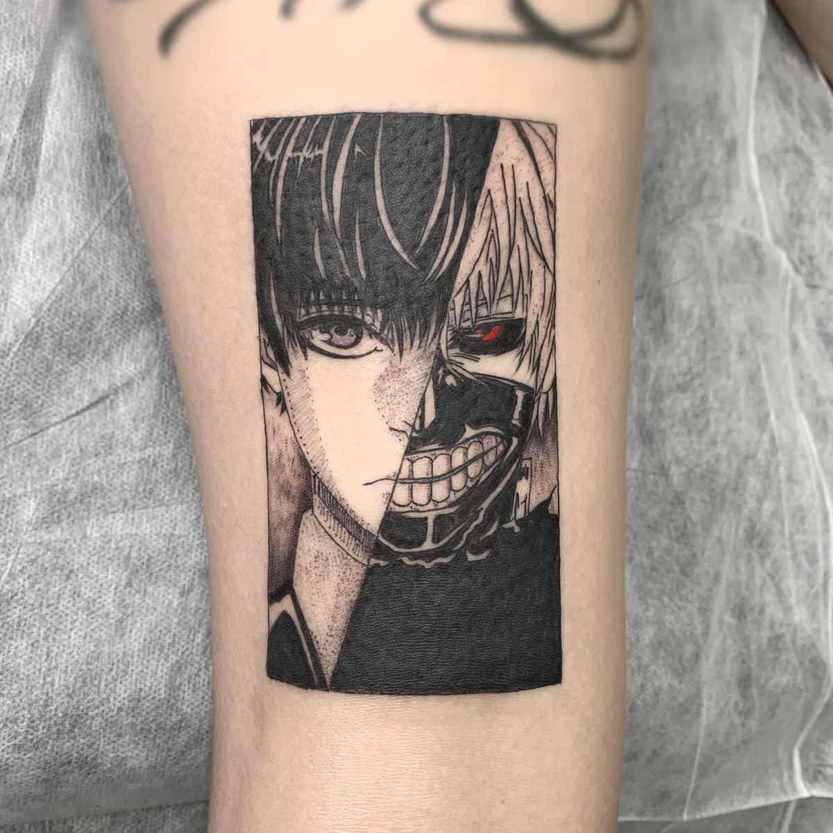 Ken Kaneki Tokyo Ghoul By Steve Phipps Tattoos