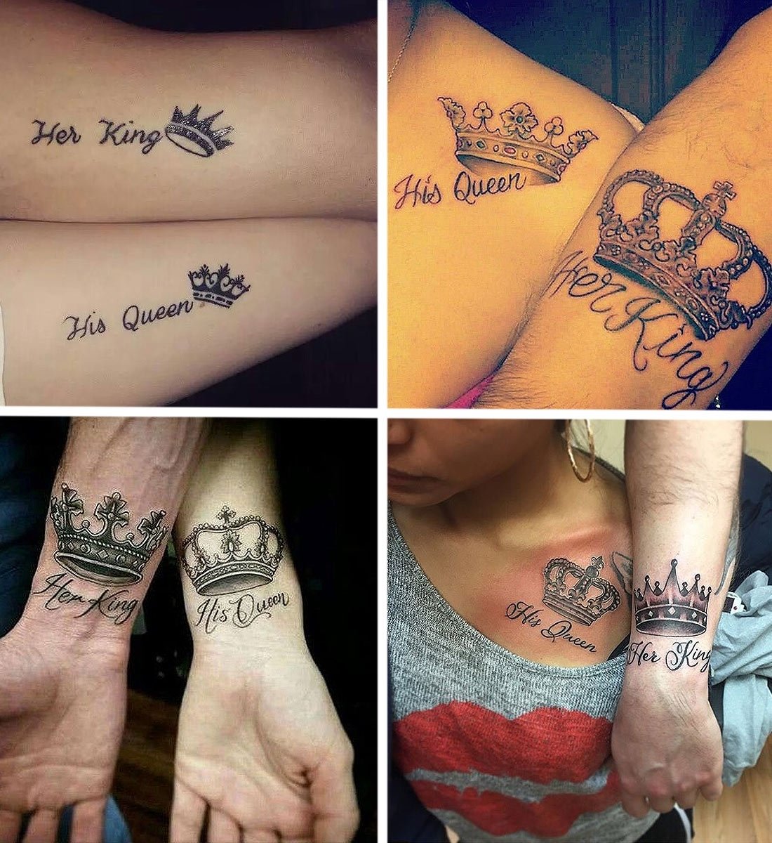 5 Regal King and Queen Tattoo Design Ideas