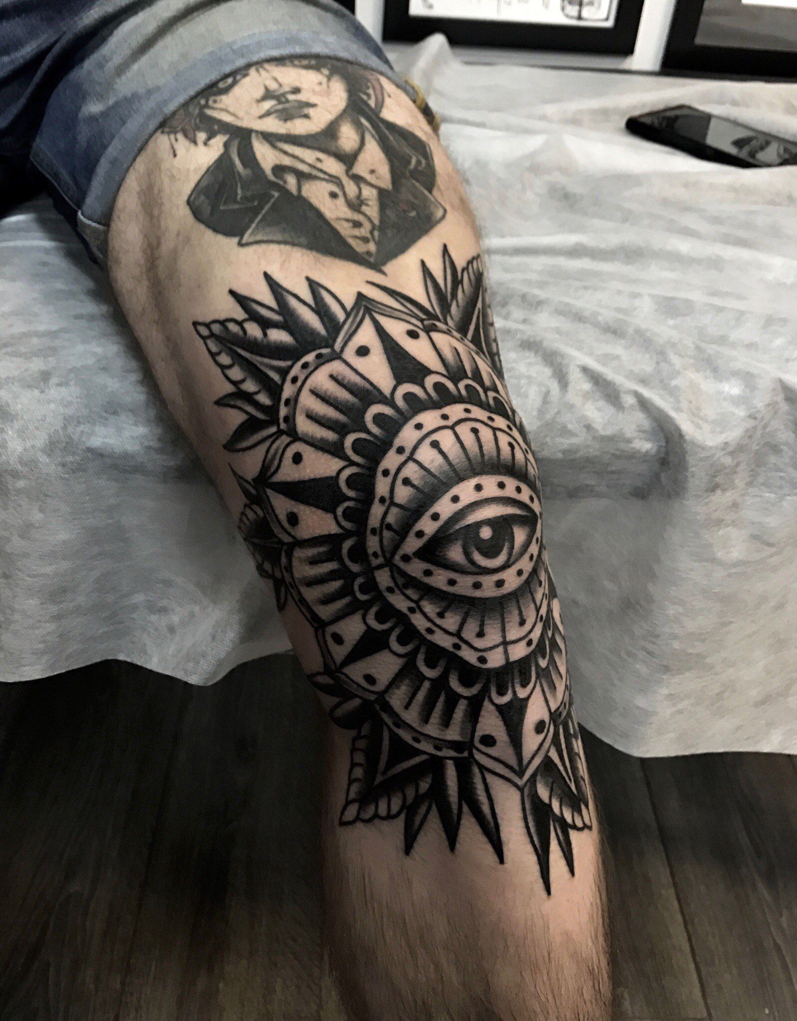 Knee Tattoo Leg Tattoos Tattoos For Guys